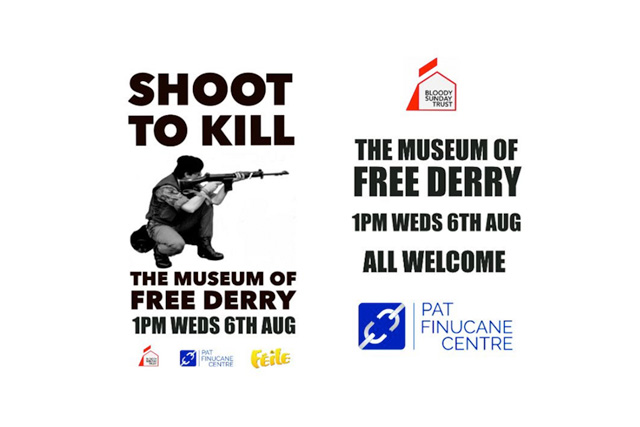 Shoot To Kill talk at Museum of Free Derry
